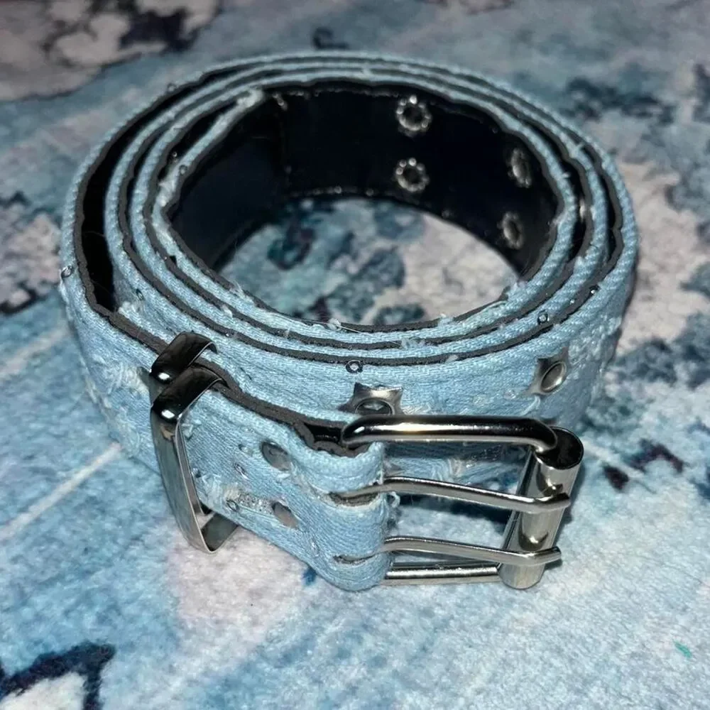 Unbranded Women's Blue and Silver Belt